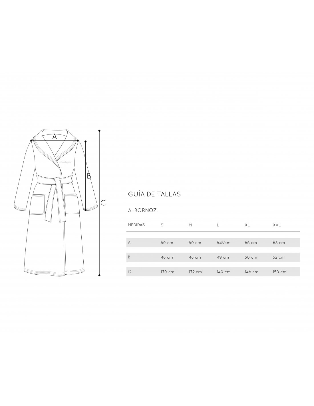 Albornoz Zero Twist DON ALGODÓN