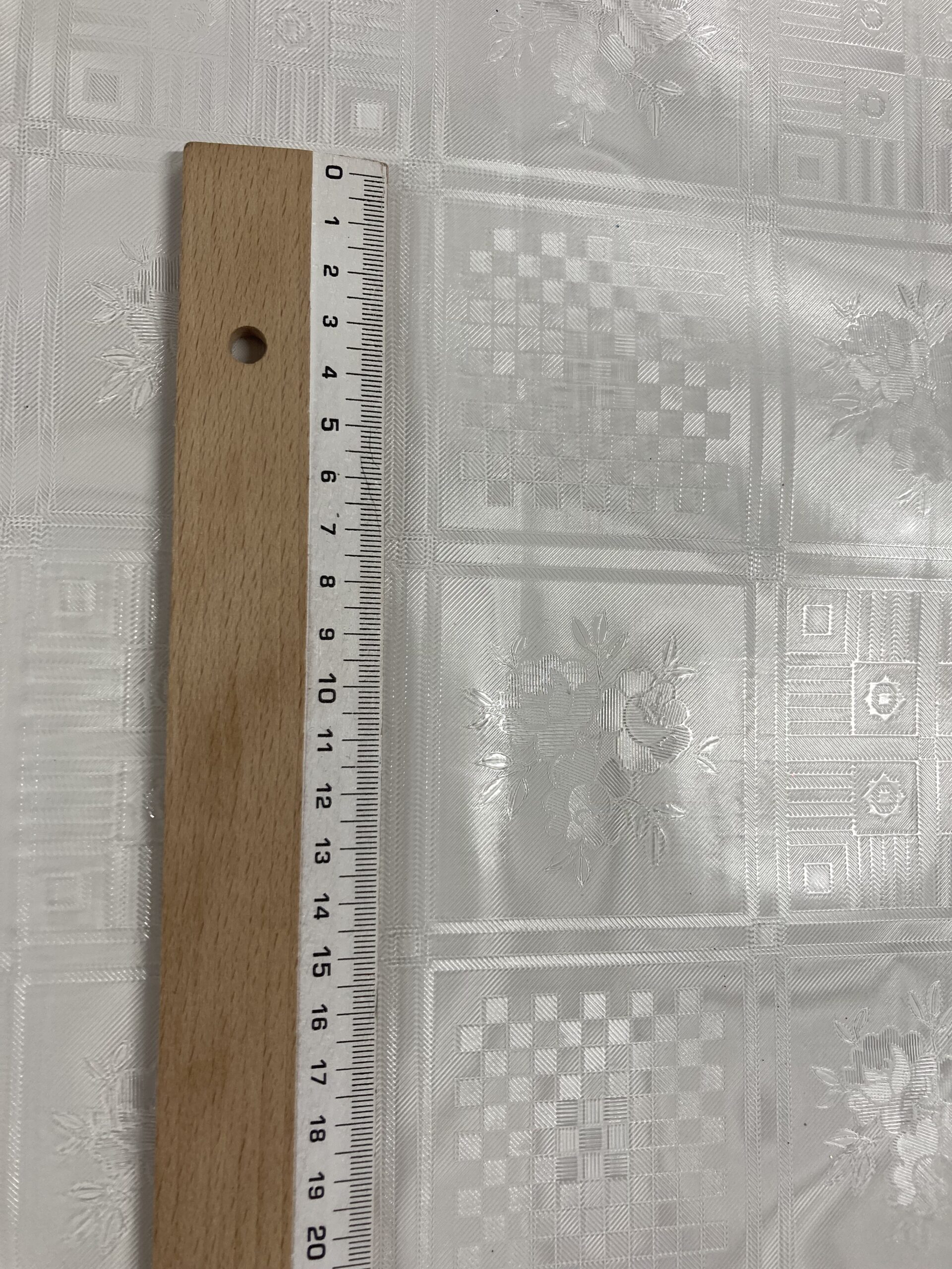 Mantel PVC transparente decorado