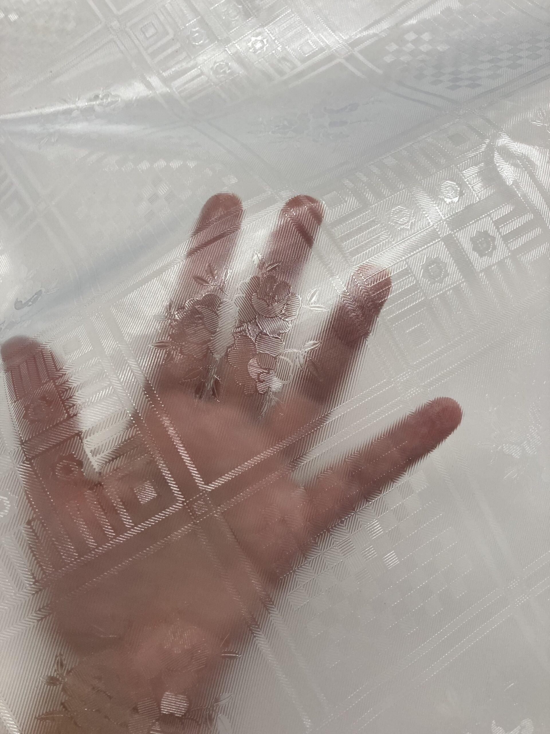 Mantel PVC transparente decorado