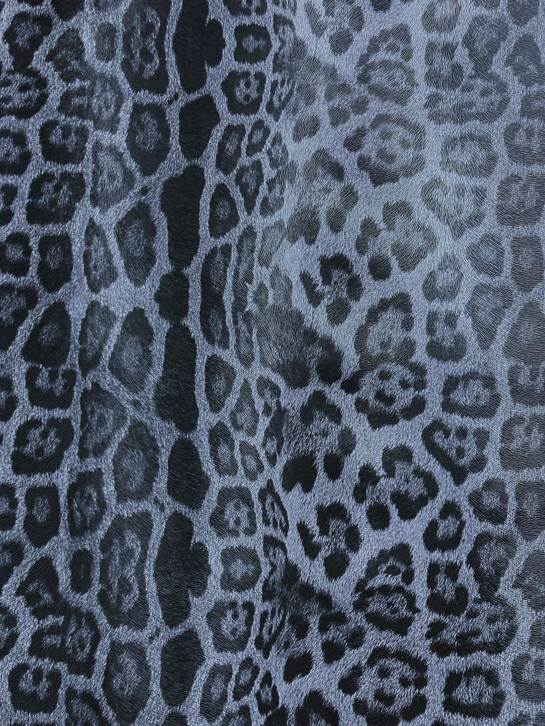 Polipiel animal print gris