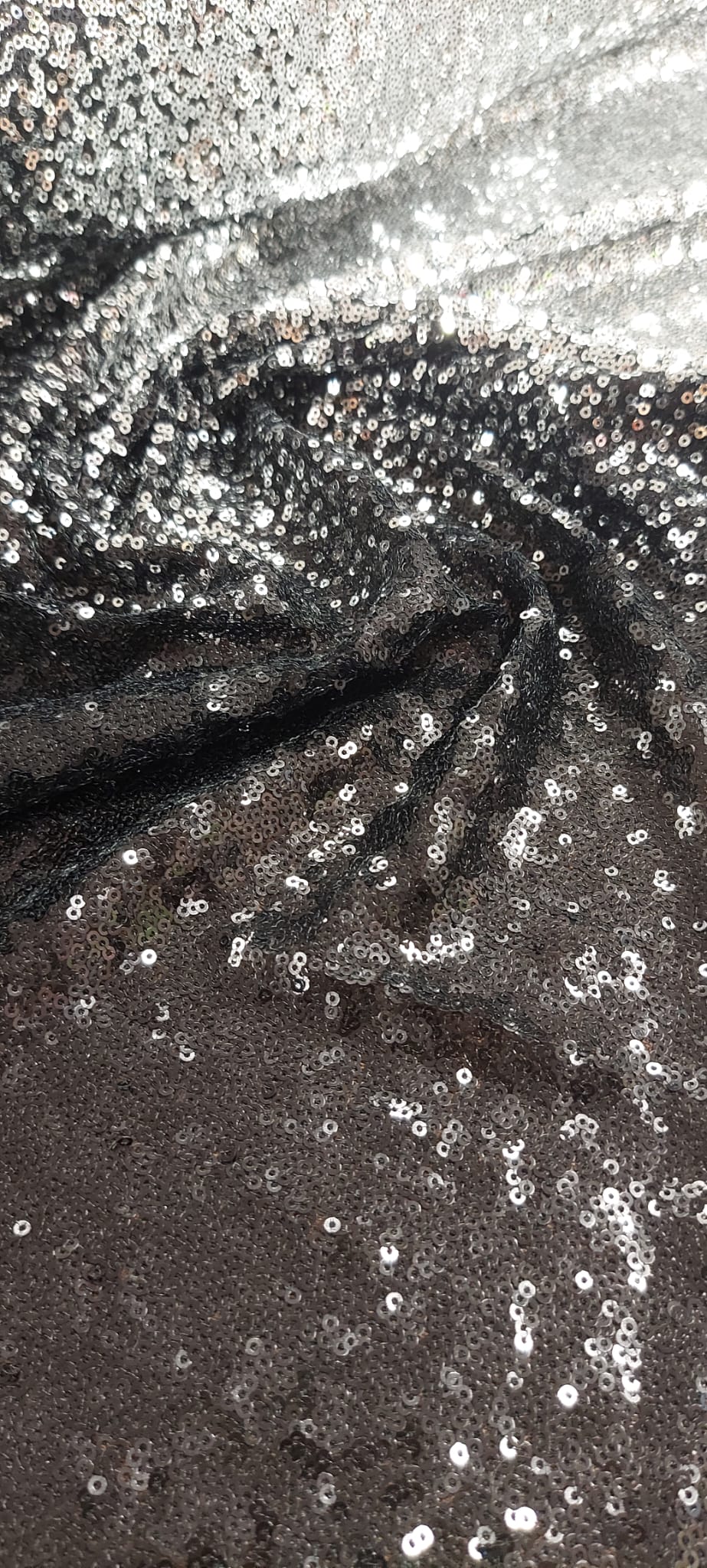 Lentejuelas degradado negro/plata