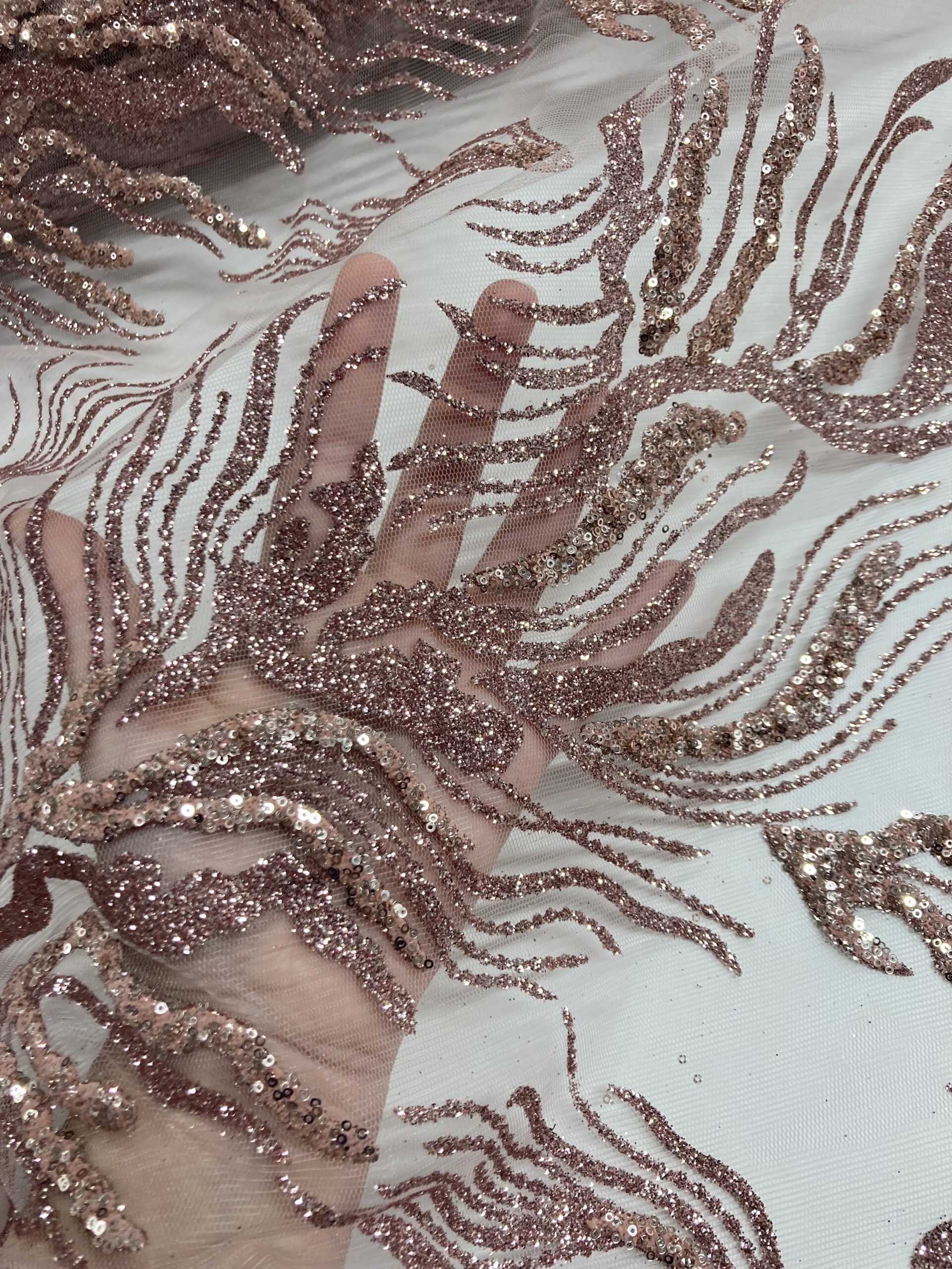 Tul gliter lentejuela maquillaje