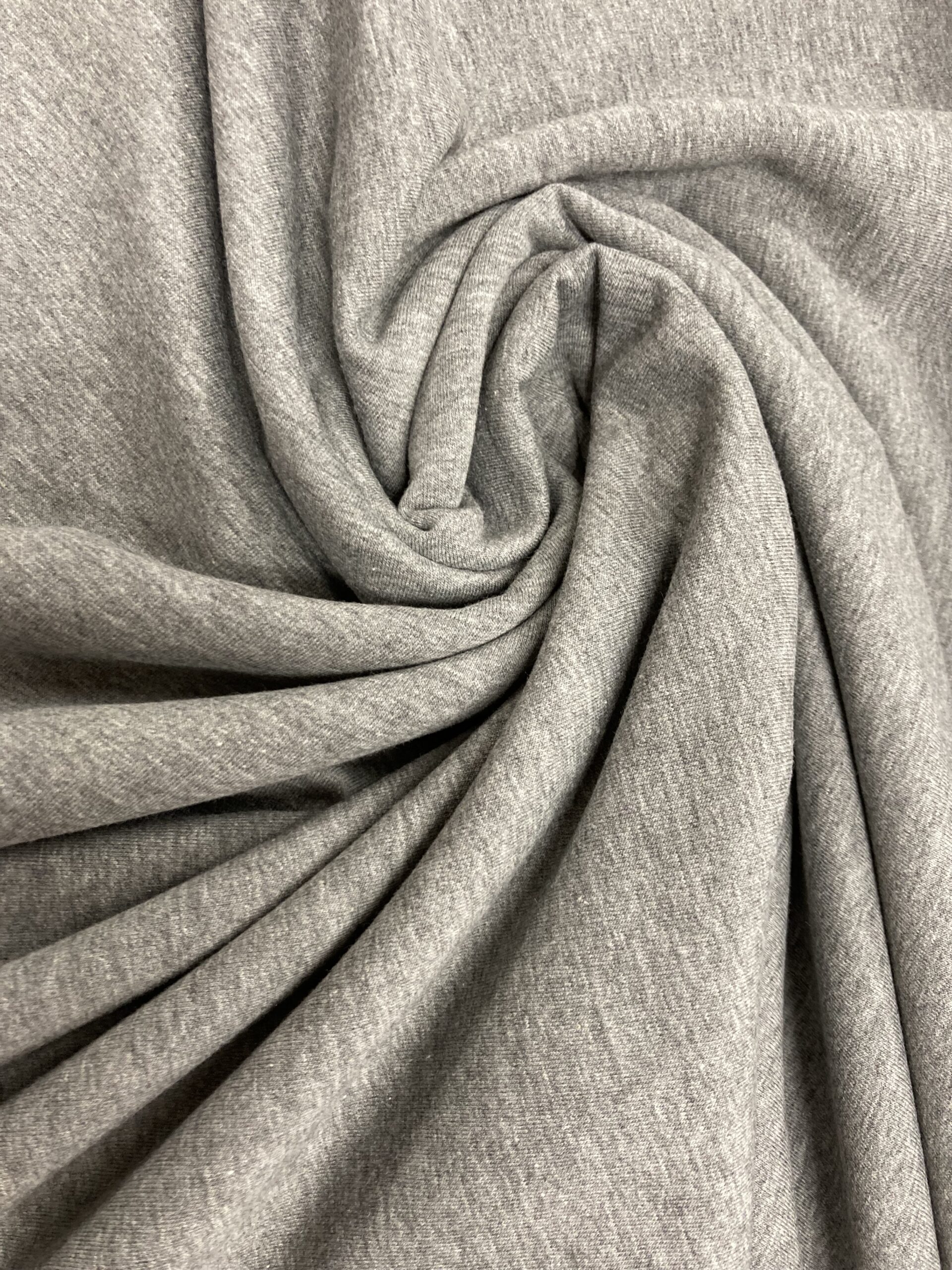 French terry perchado gris claro jaspeado