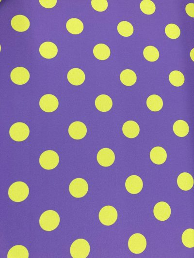 Bielástico gabardina morado lunar m. pistacho*