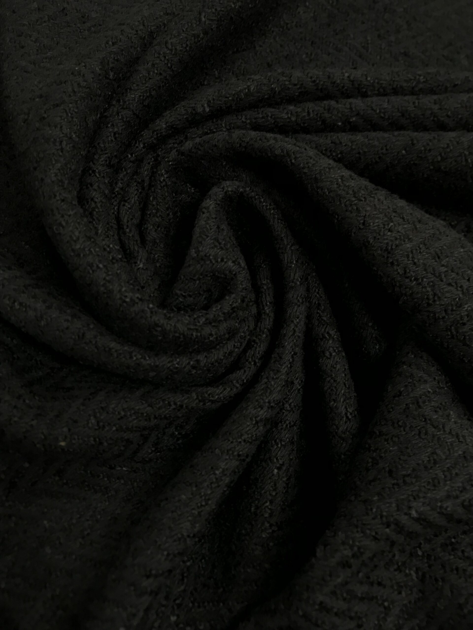 Chanel tweed espiga negro