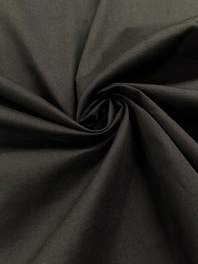 Popelín algodón elástico negro