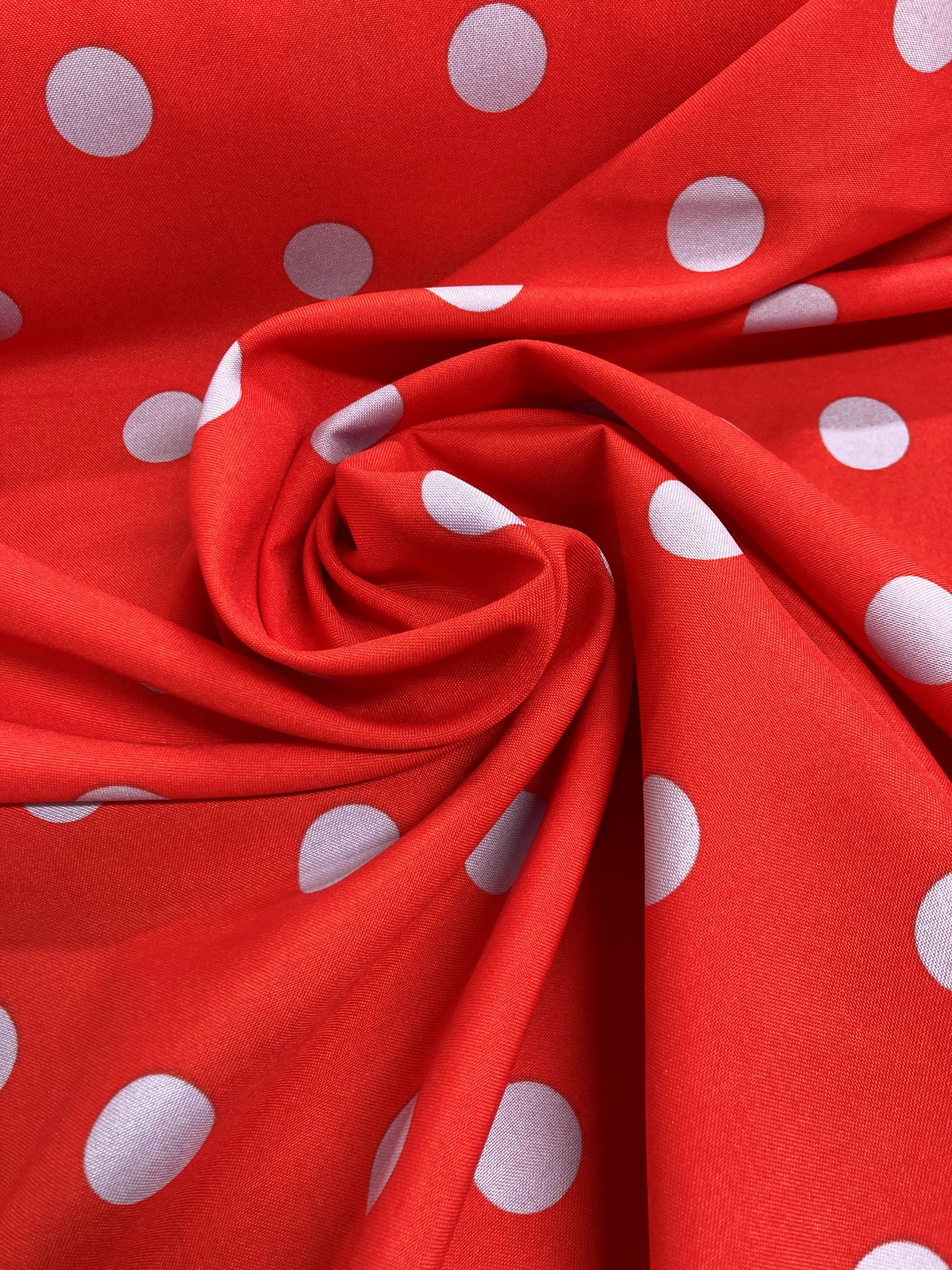 Strech rojo lunar malva*