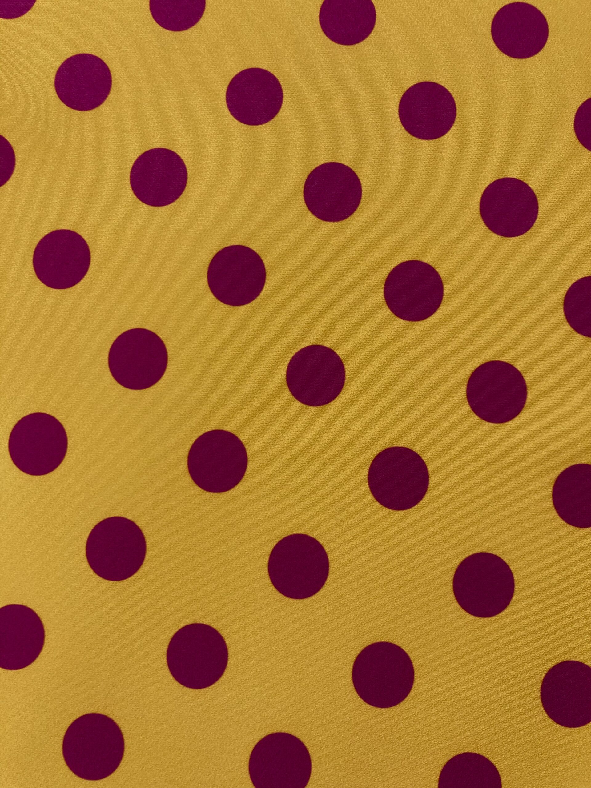 Bielástico lunar frambuesa f.mostaza