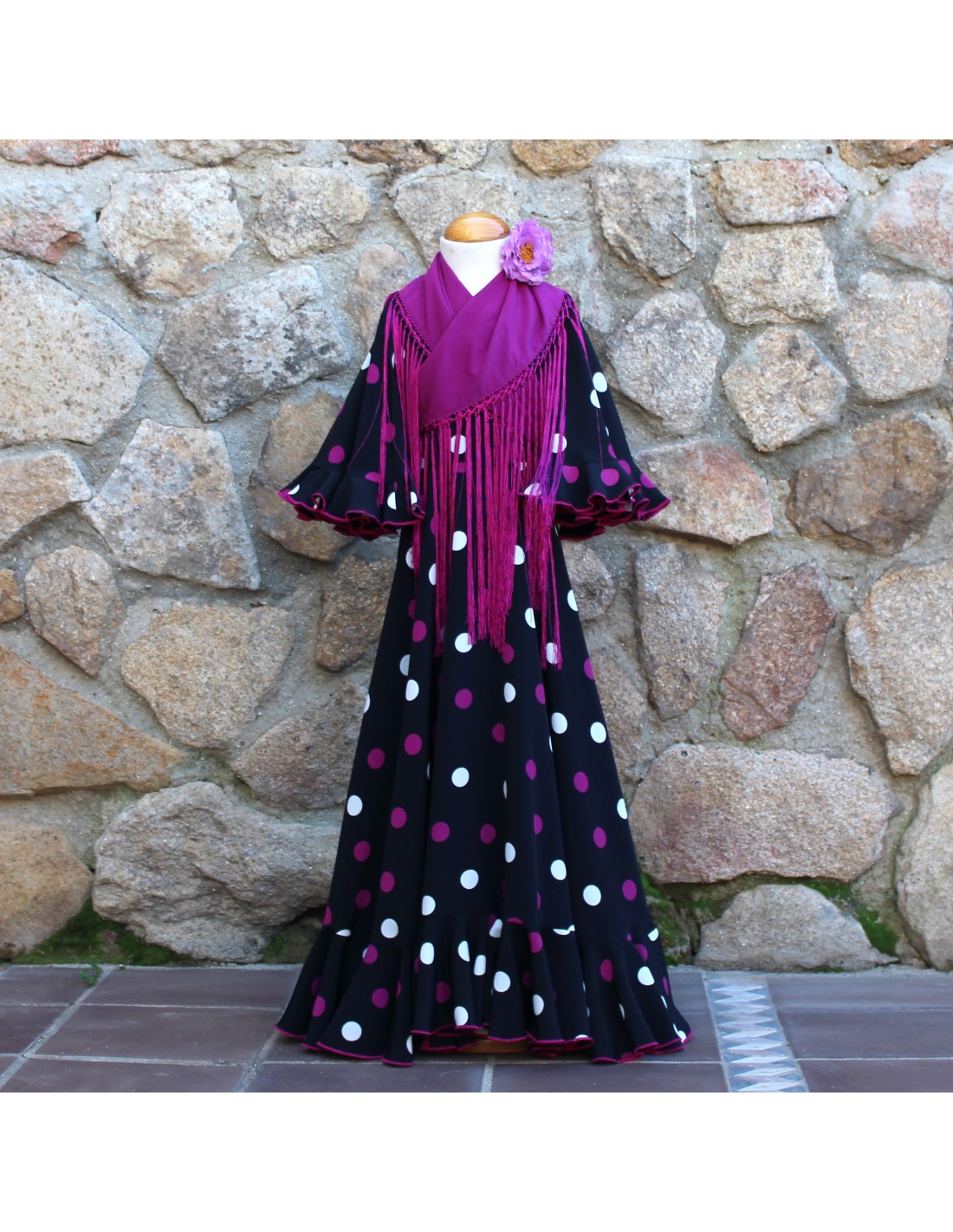 Patrones Nº9637 vestido Rociero de niña