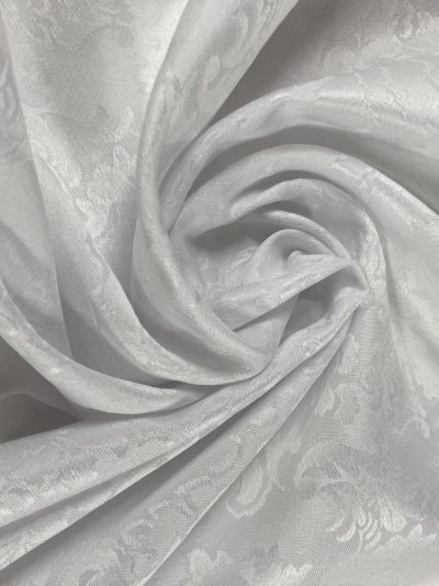 Damasco blanco colgadura