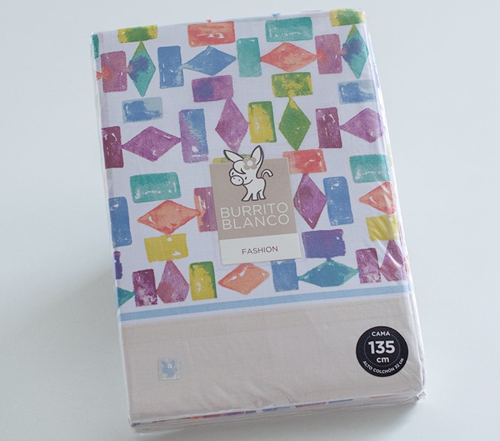Juego sabanas BURRITO BLANCO 126 MULTICOLOR