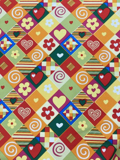 Strech Rombos Flores