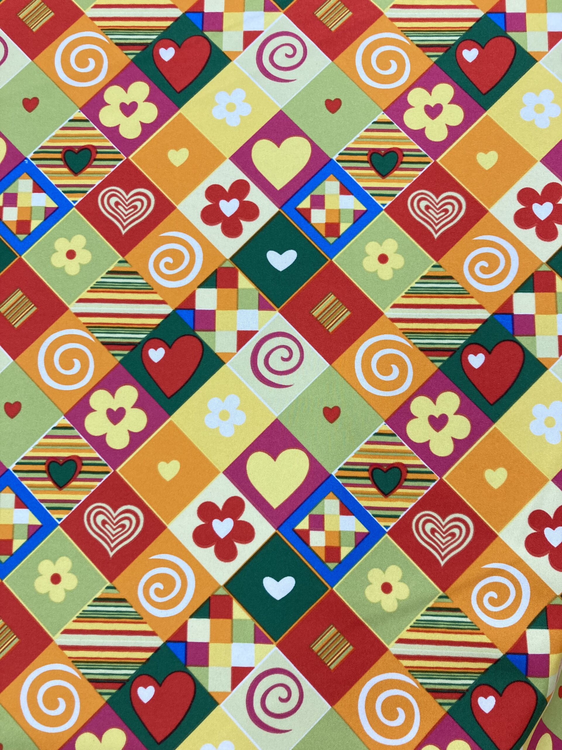 Strech Rombos Flores