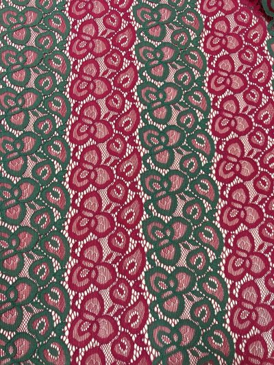 Encaje buganvilla/verde