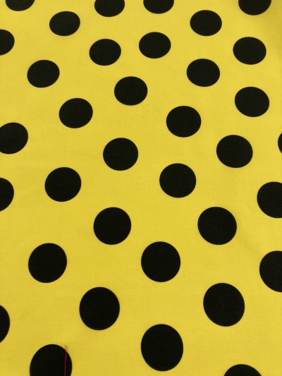 Popelín elástico amarillo l,negro__