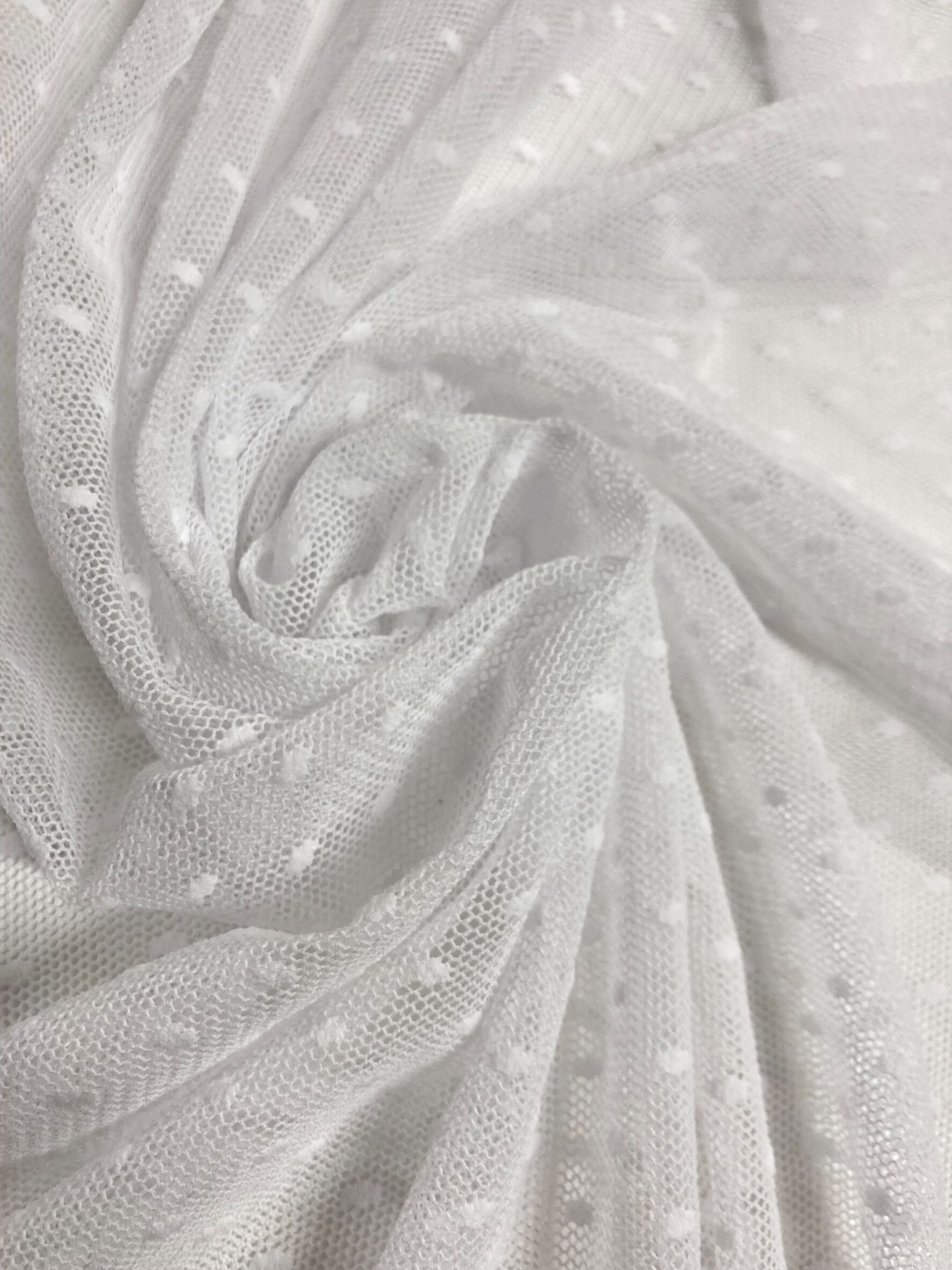 Tul de plumeti blanco Ribs