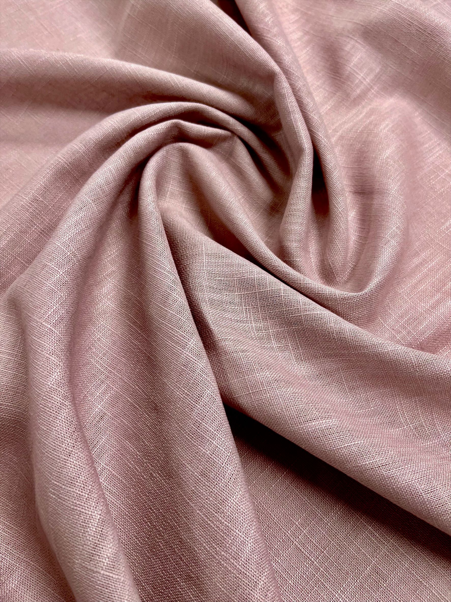 Lino lavado rosa nude empolvado