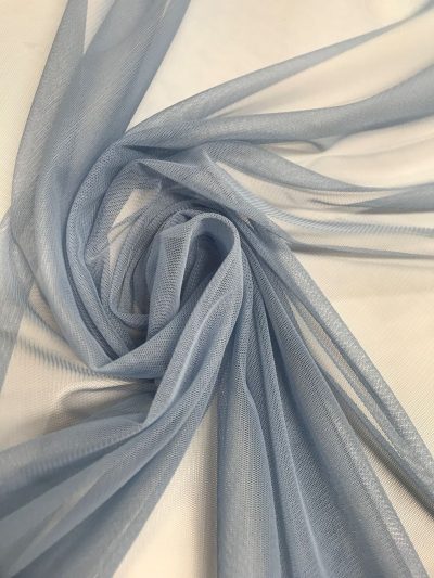 Tul Suave Caído Azul empolvado