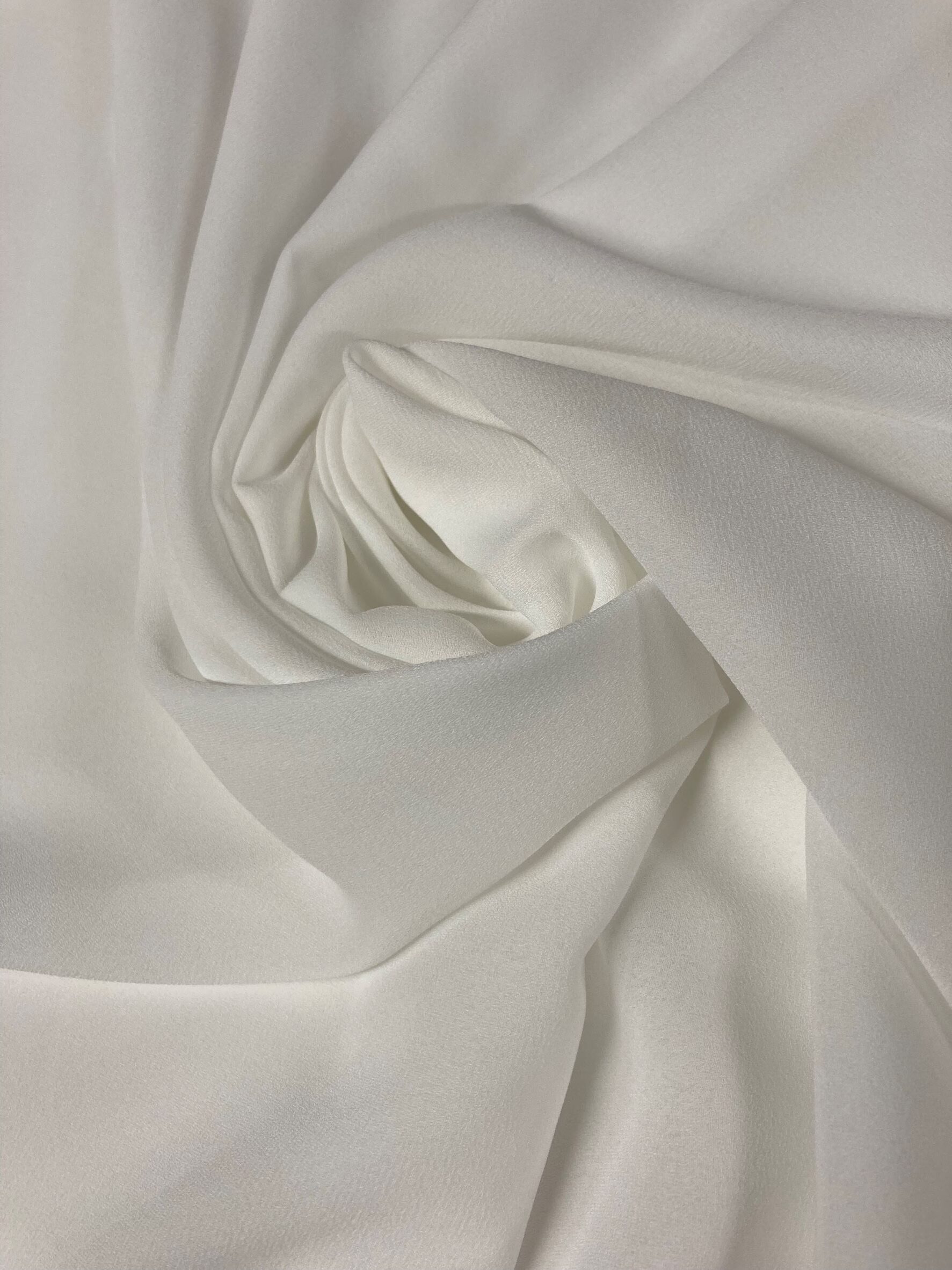 Georgette liso blanco