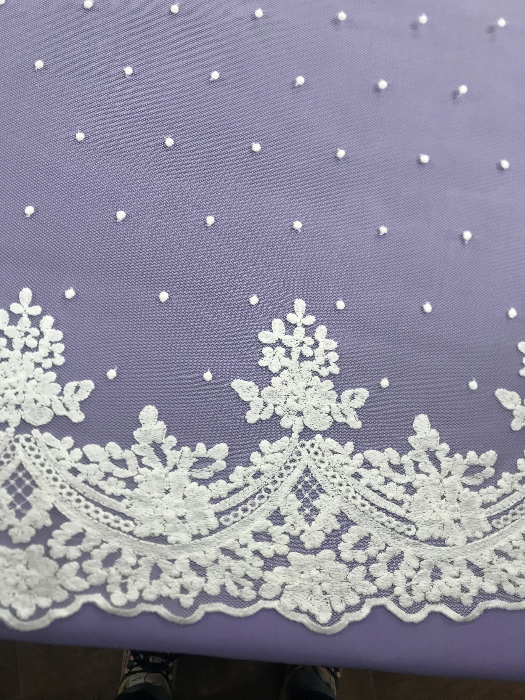 Tul bordado Sandra Blanco