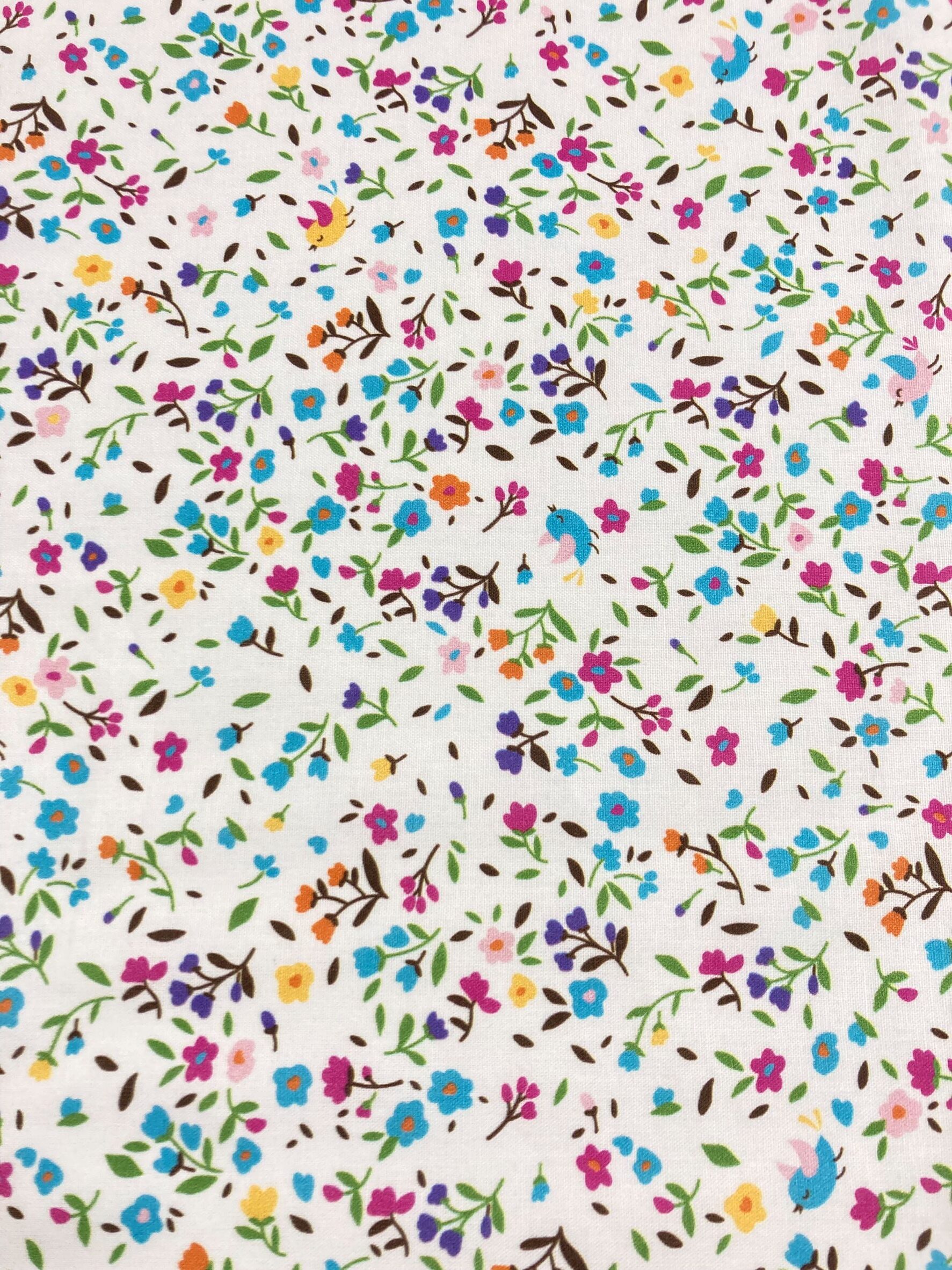 Algodón Primavera Flores