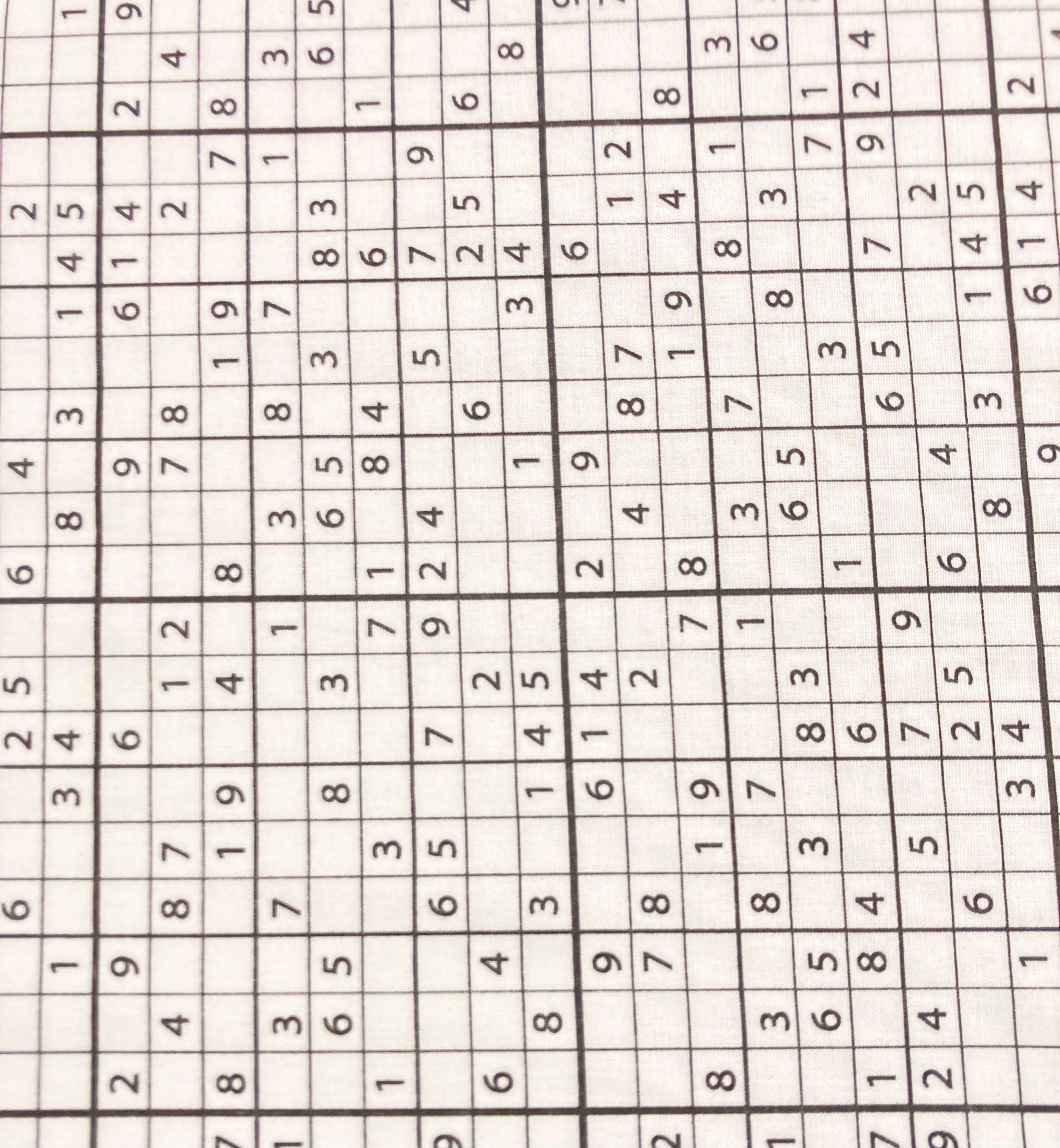 Algodón Sudoku