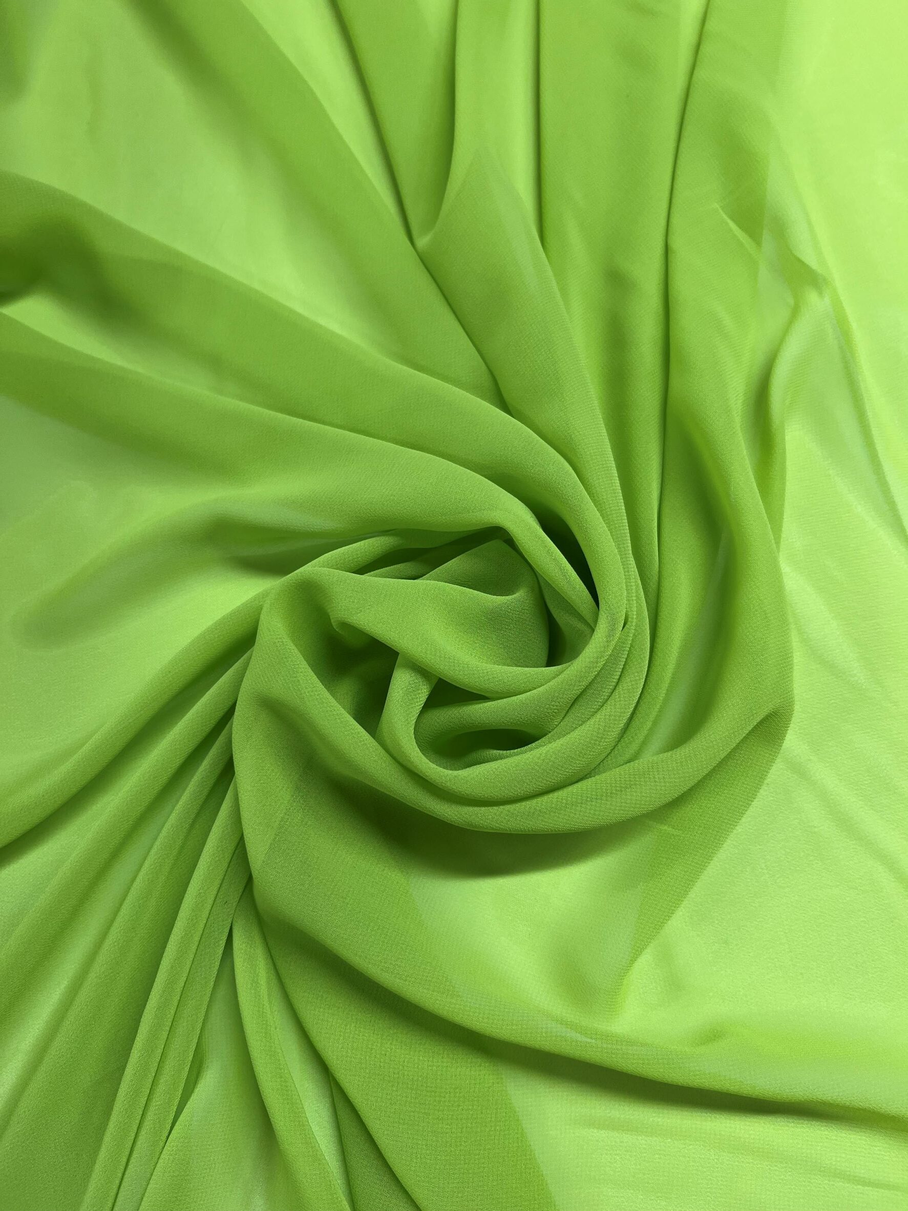 gasa lisa verde pistacho fluor