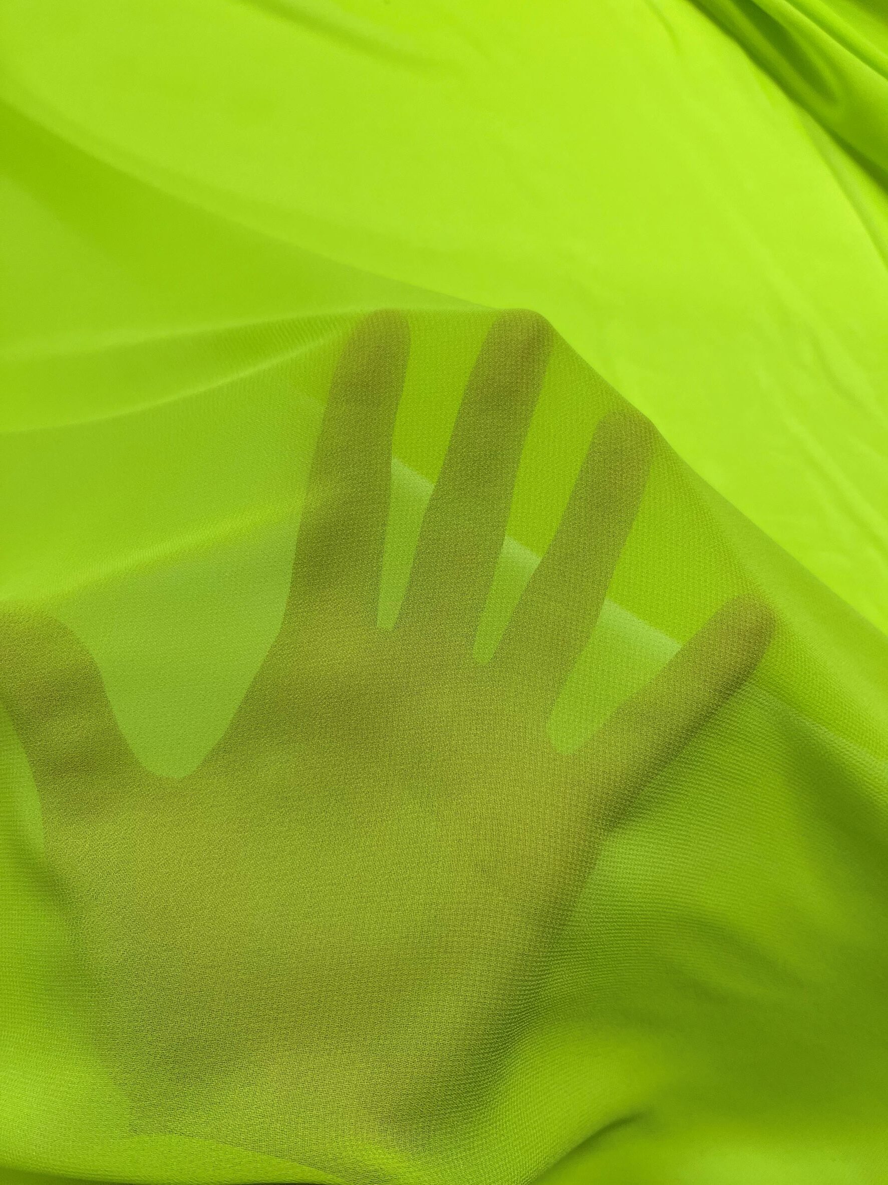 gasa lisa verde pistacho fluor