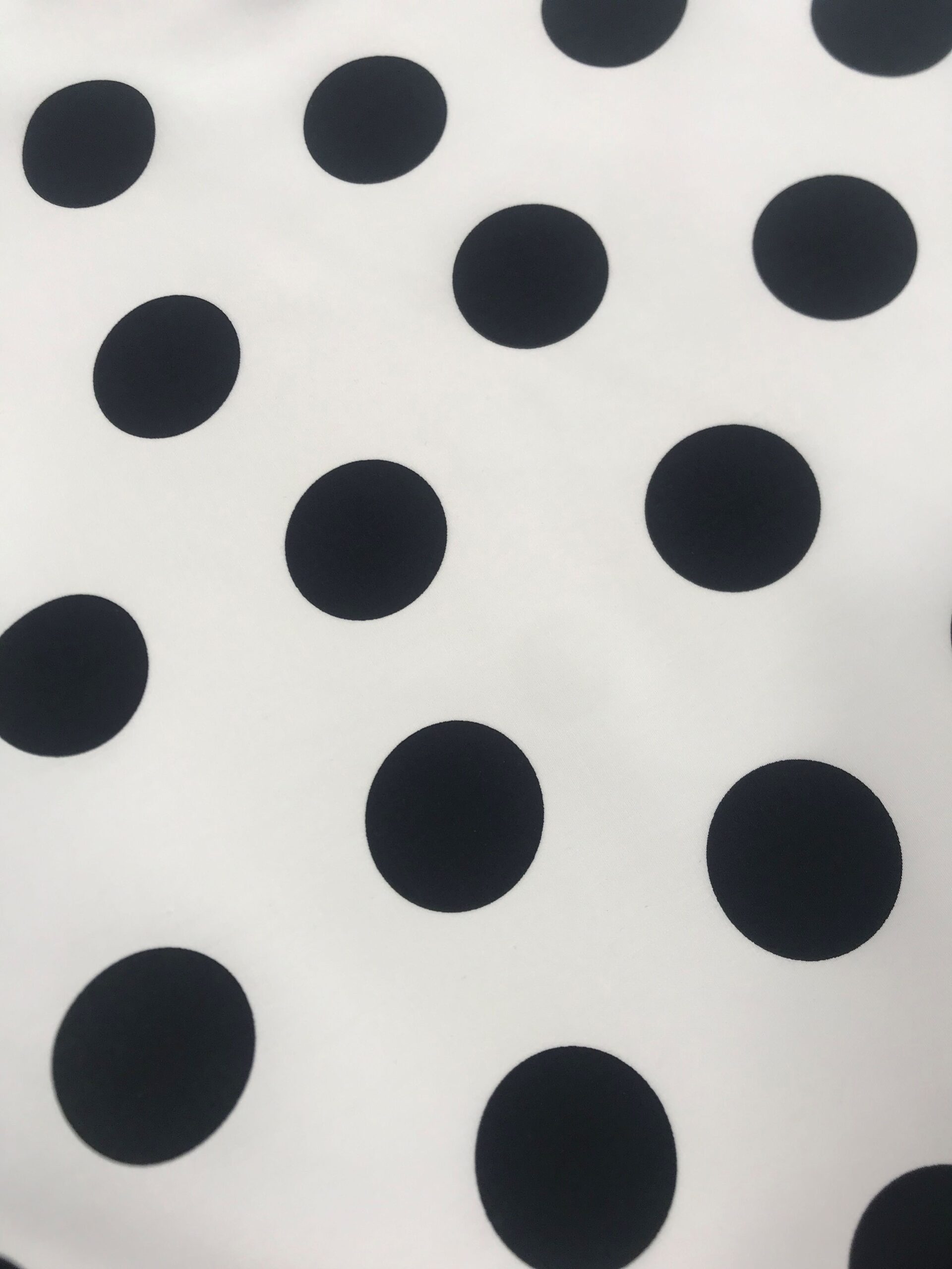 Popelín elástico blanco l.negro