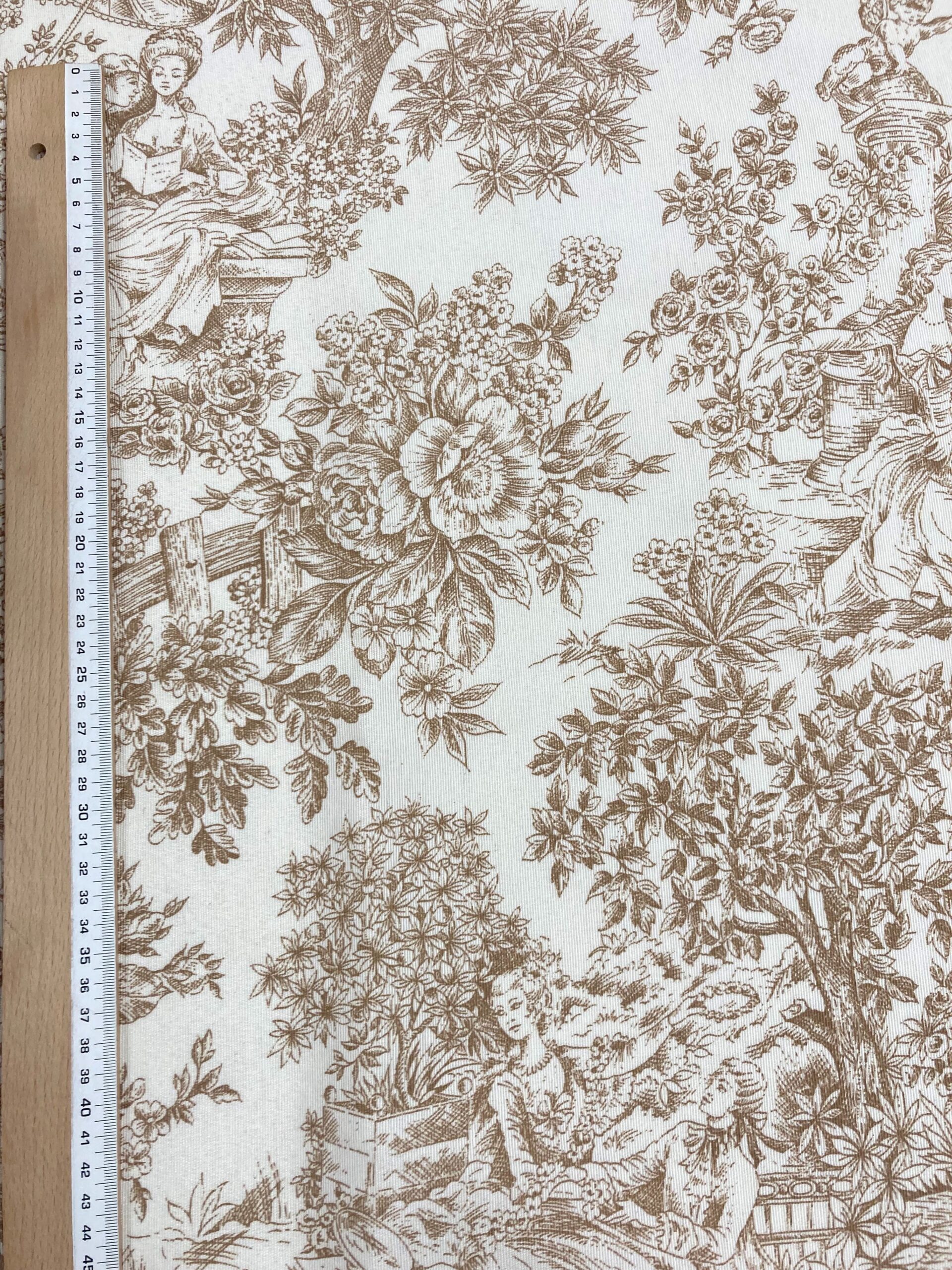 Loneta Toile de Jouy Beig