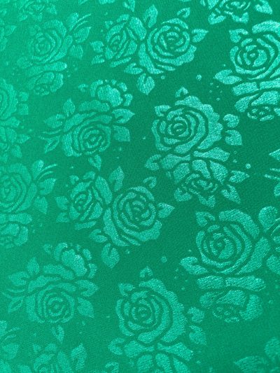 Bielástico gofrado flor verde