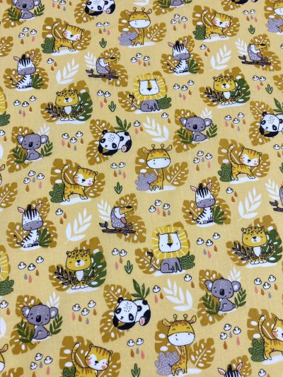 algodón animalitos selva