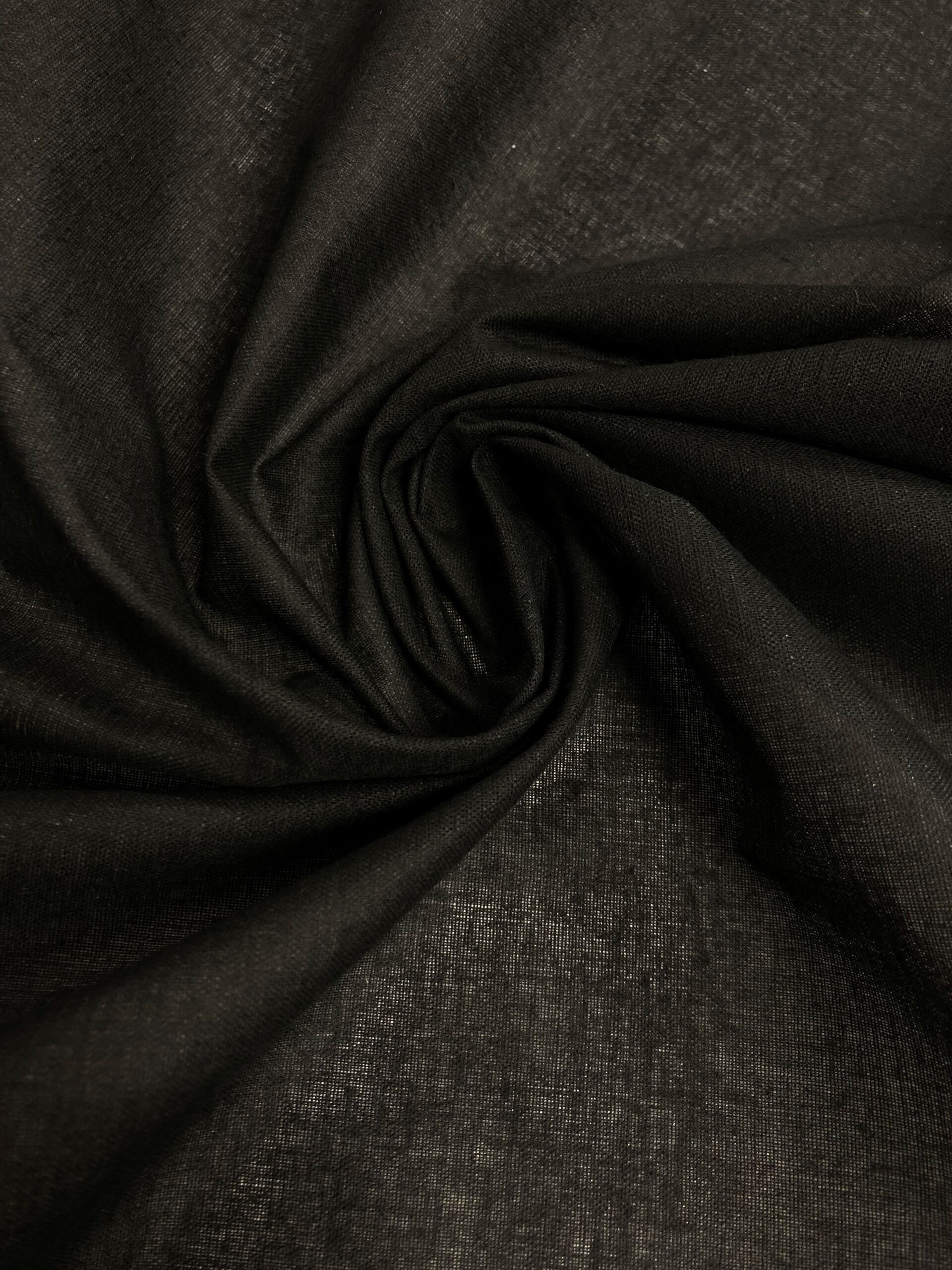 Entretela algodón negro adh.