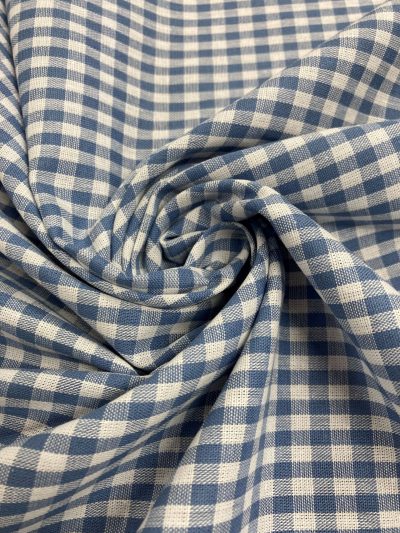 Vichy algodón 5mm azul empolvado*