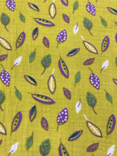 Doble Gasa Hojas f.pistacho*