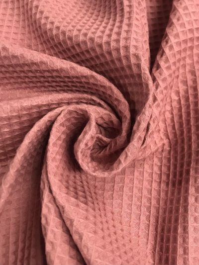 Waffle rosa maquillaje empolvado