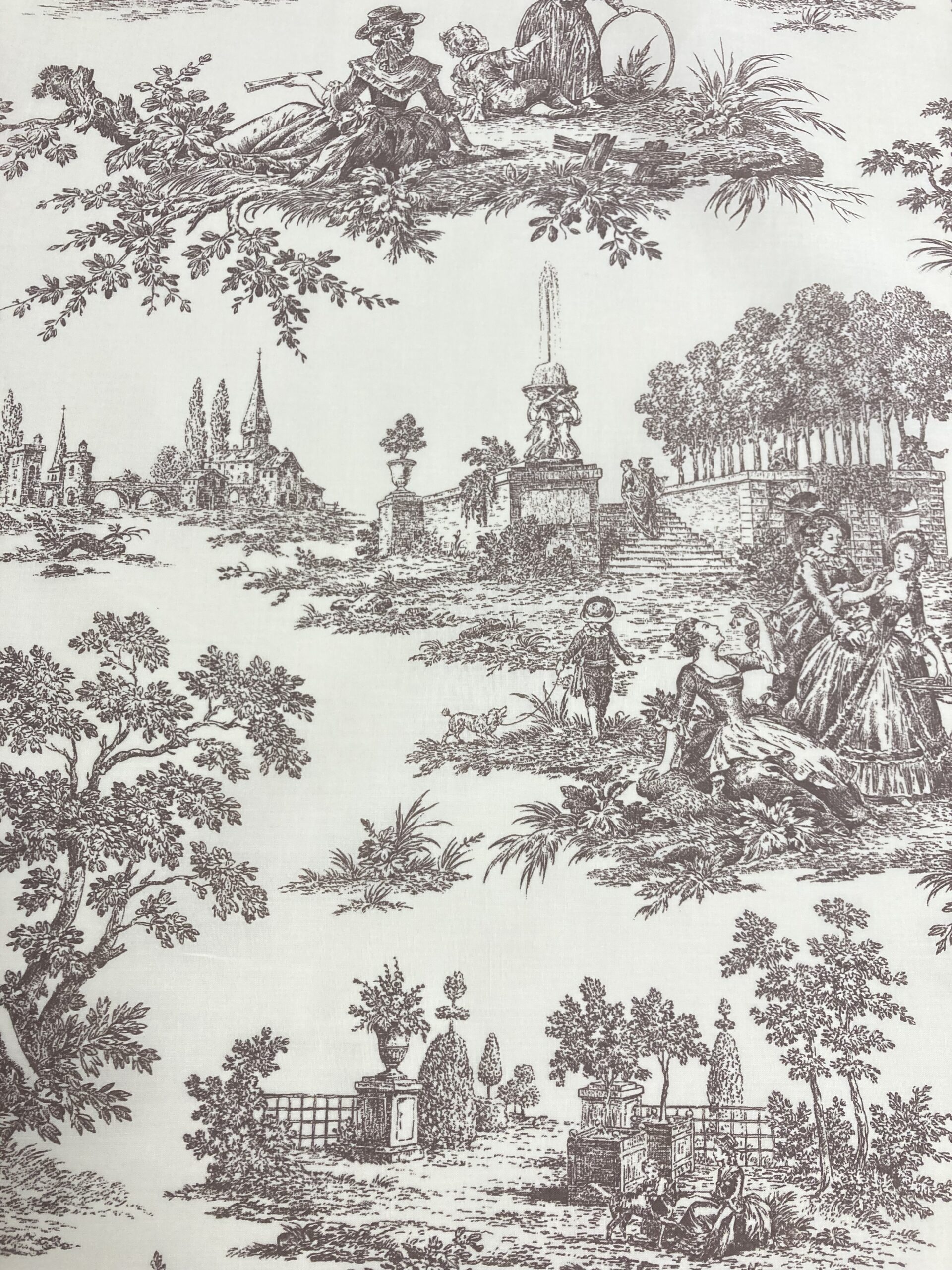 Tela Sabanas Toilé de Jouy visón