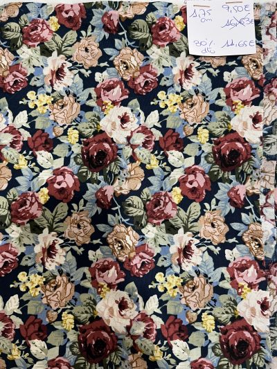 Resto de algodón estampado flores
