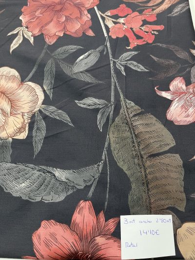 Sabana algodón floral (retal)