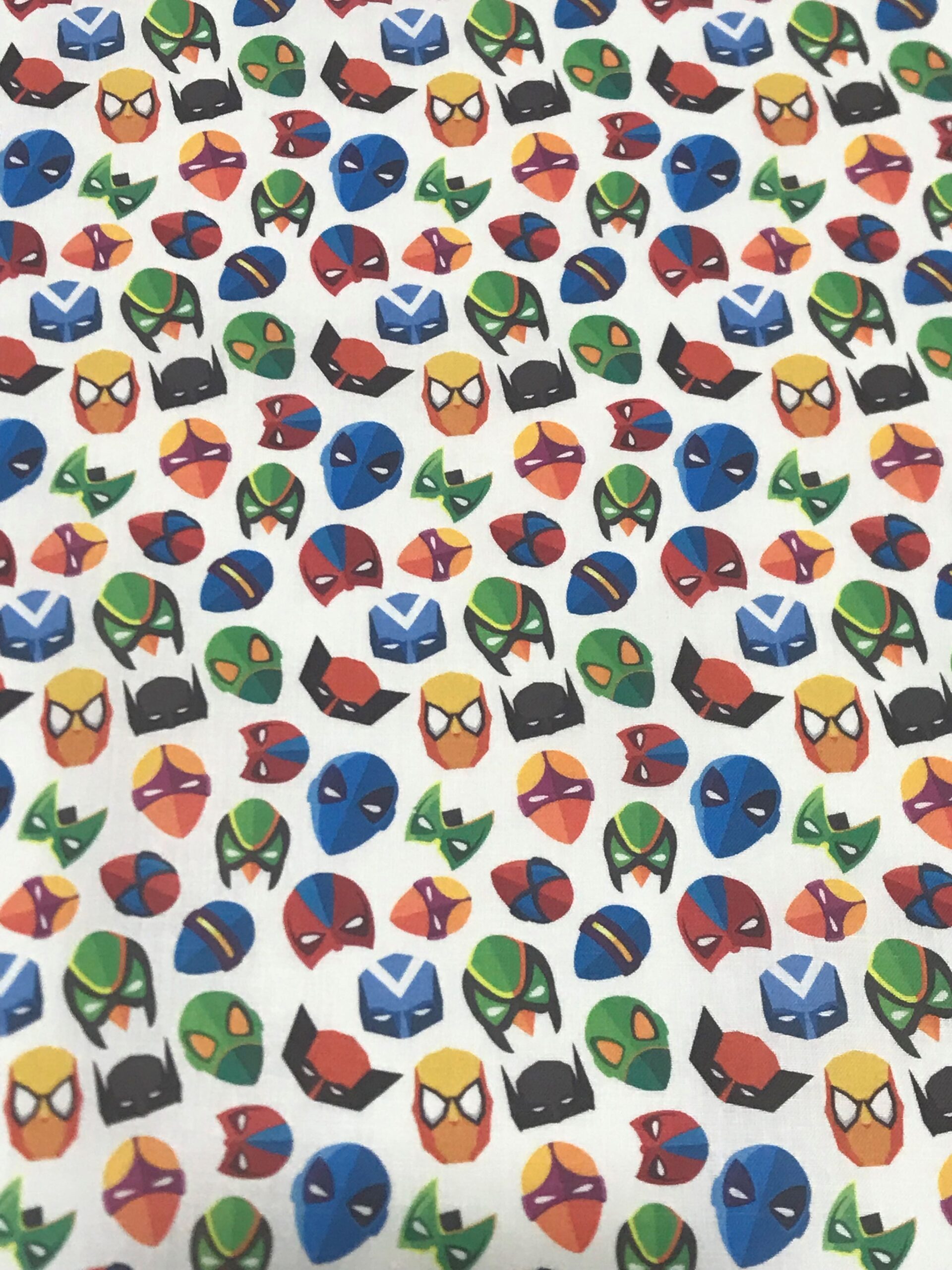 Algodón máscaras superheroe