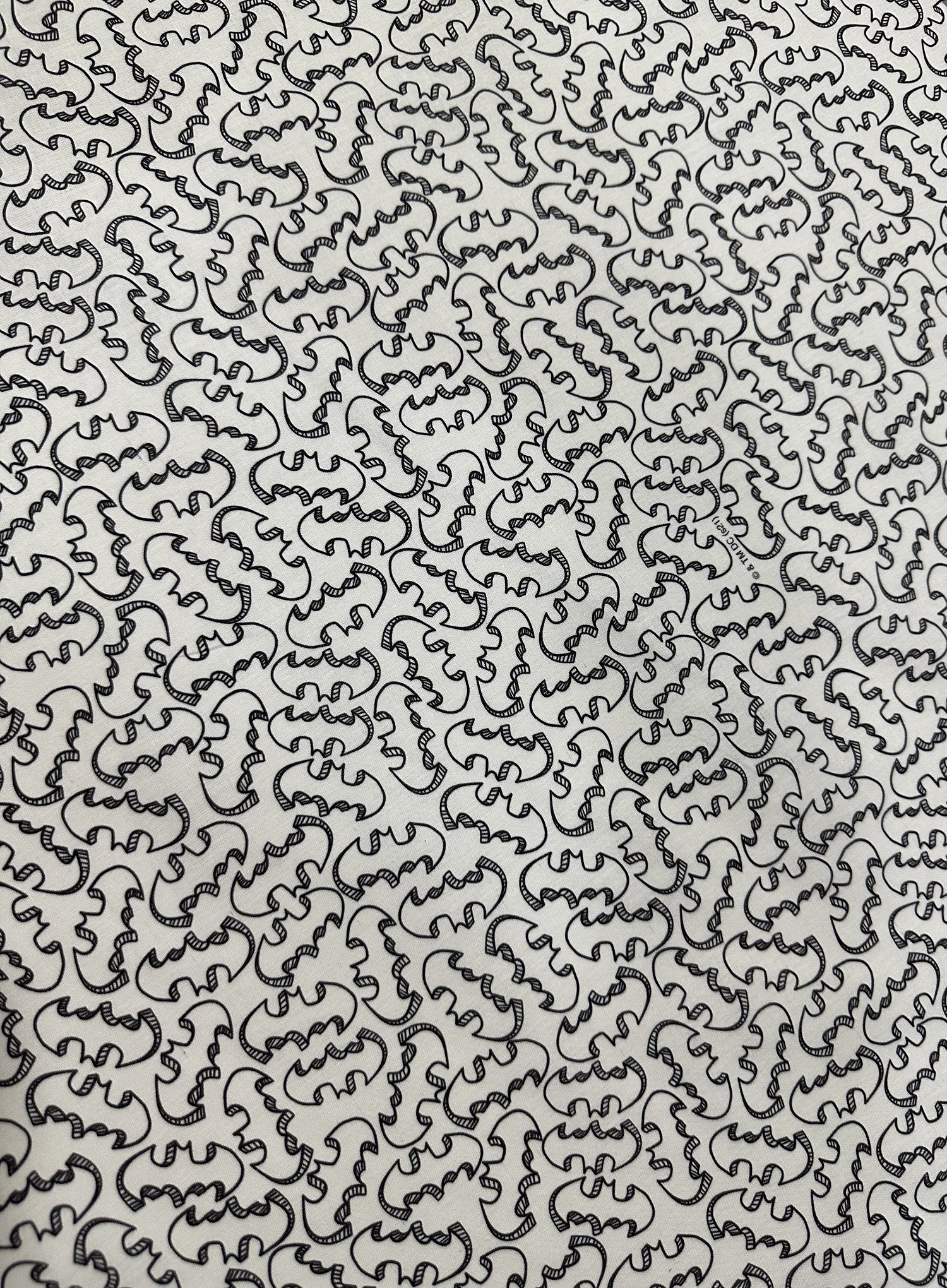 Algodón Batman logo f.blanco