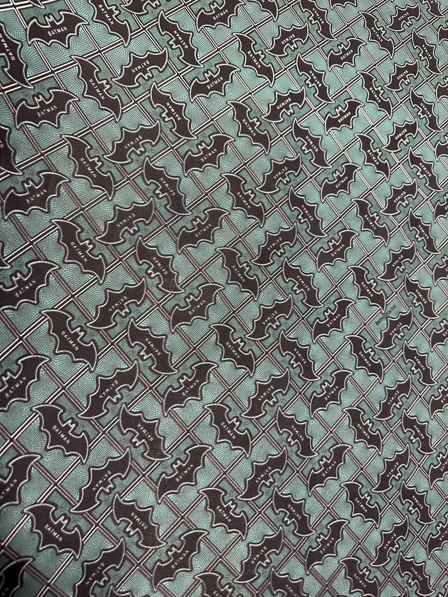 Algodón Batman rombo f.verde