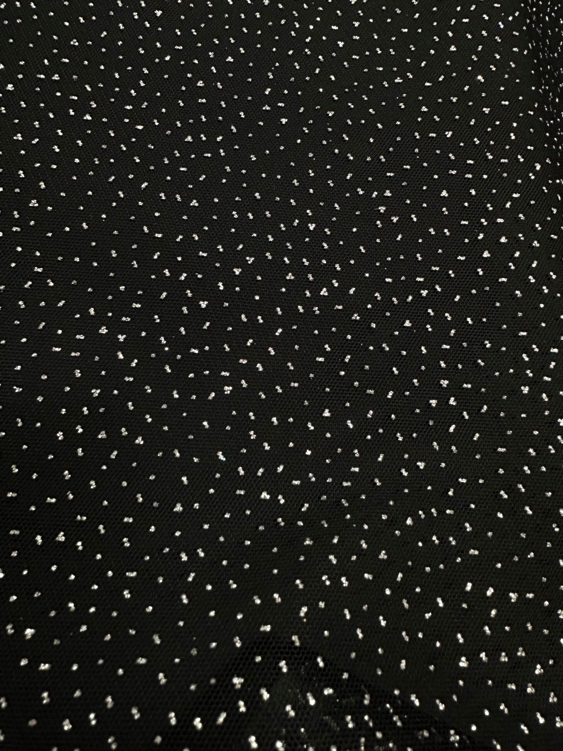 Tul plumeti fantasía stell negro/plata