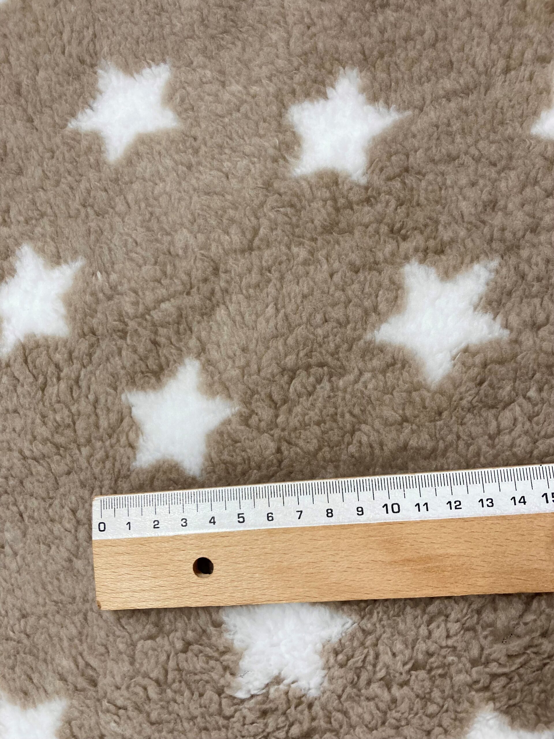 Borreguito sherpa estrellas f.beige