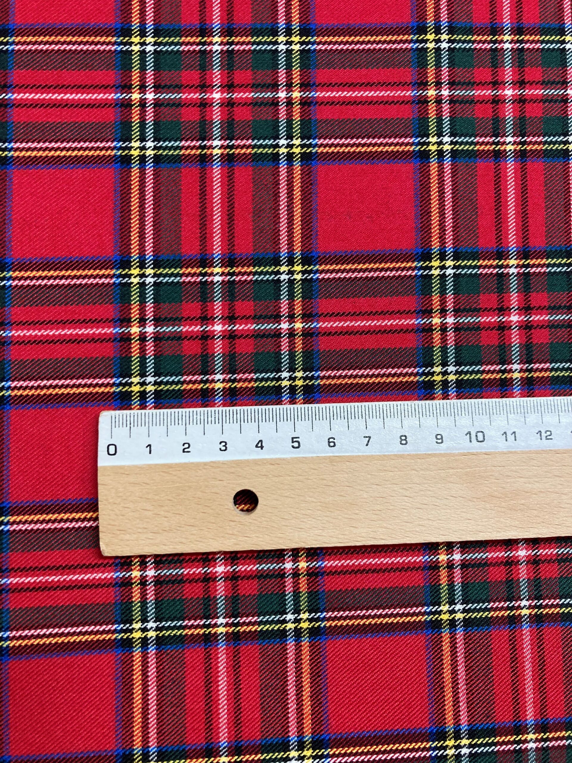 Cuadros escocés rojo 3cm