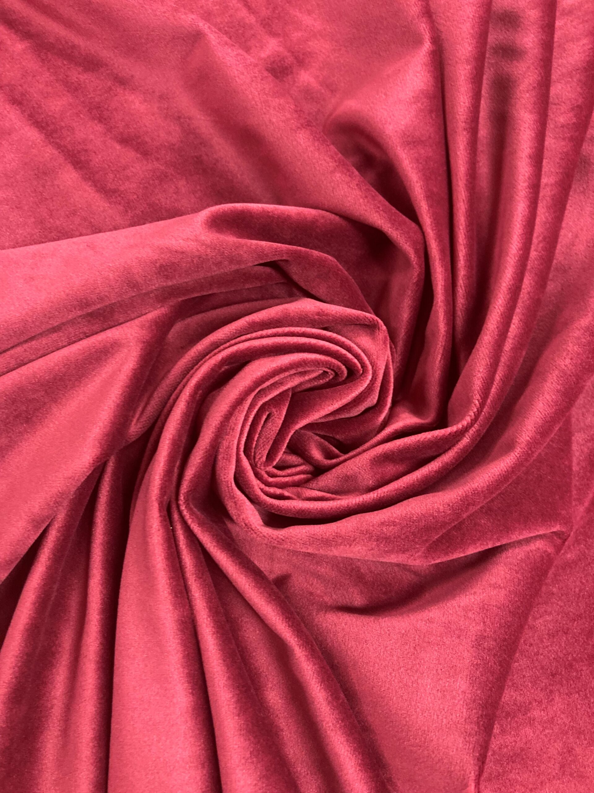 Terciopelo poliéster burdeos
