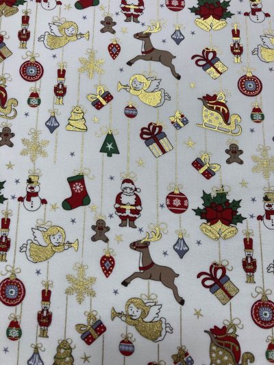 Algodón navidad ángeles