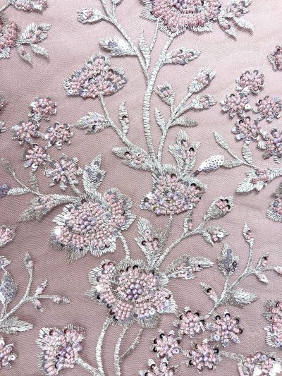 Tul bordado pedrería Jimena maquillaje