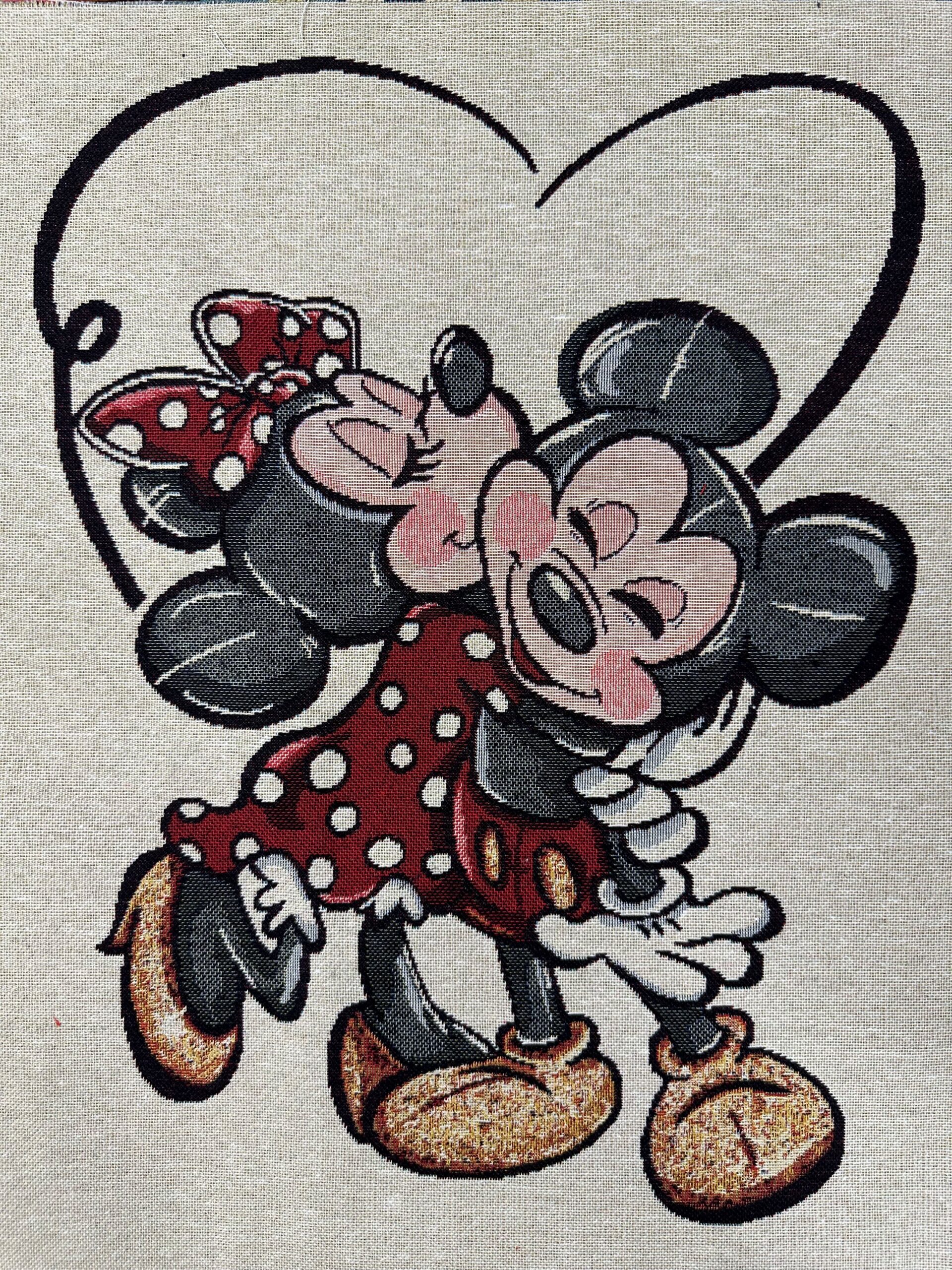 Gobelino panel Minnie & Mickey