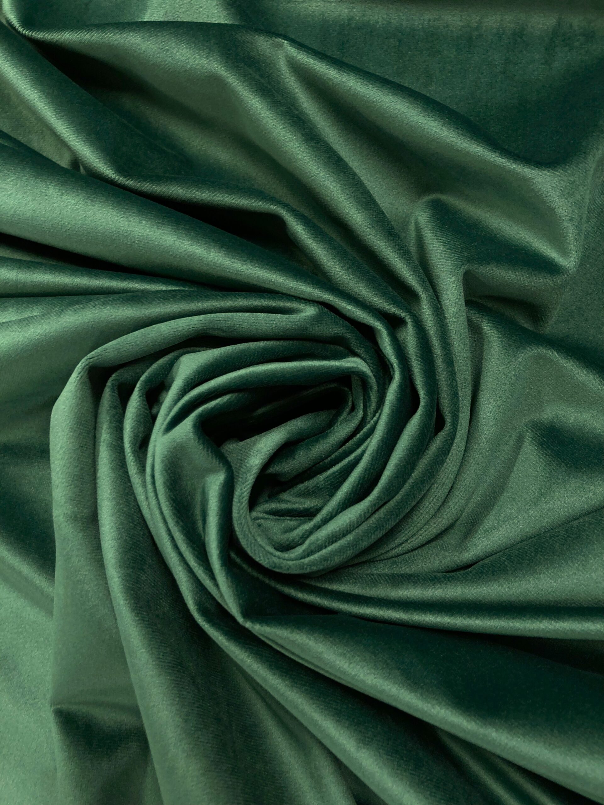 Terciopelo poliéster verde botella